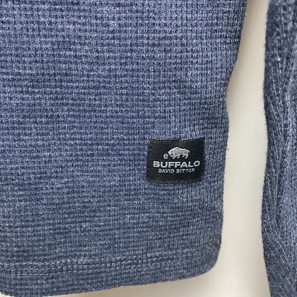 Buffalo David Britton Waffle Knit 2Pack Long Sleeve Sweater Button Top Siz Small - Picture 11 of 17
